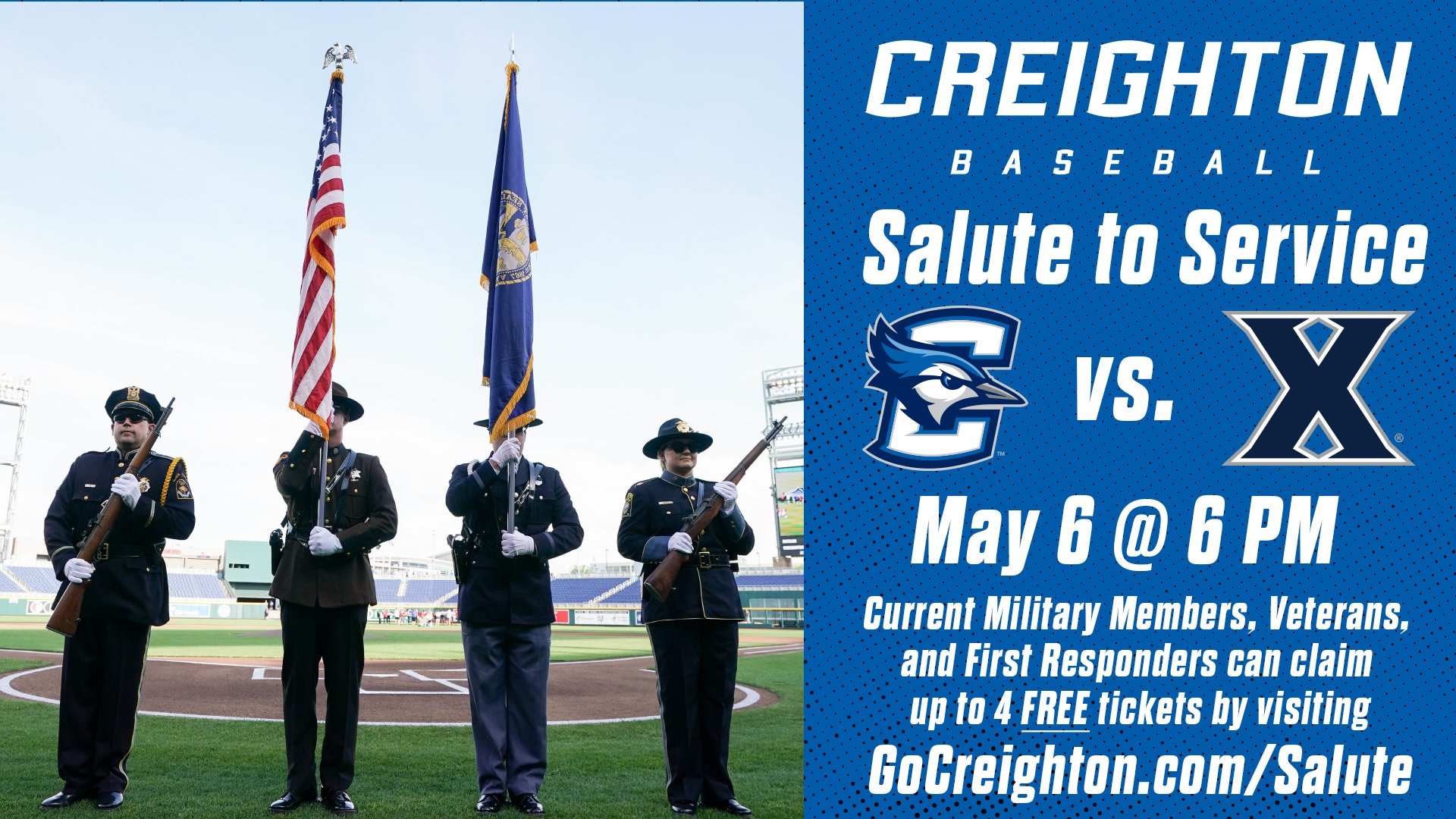 Creighton Baseball on Twitter "Our annual Salute to Service game is