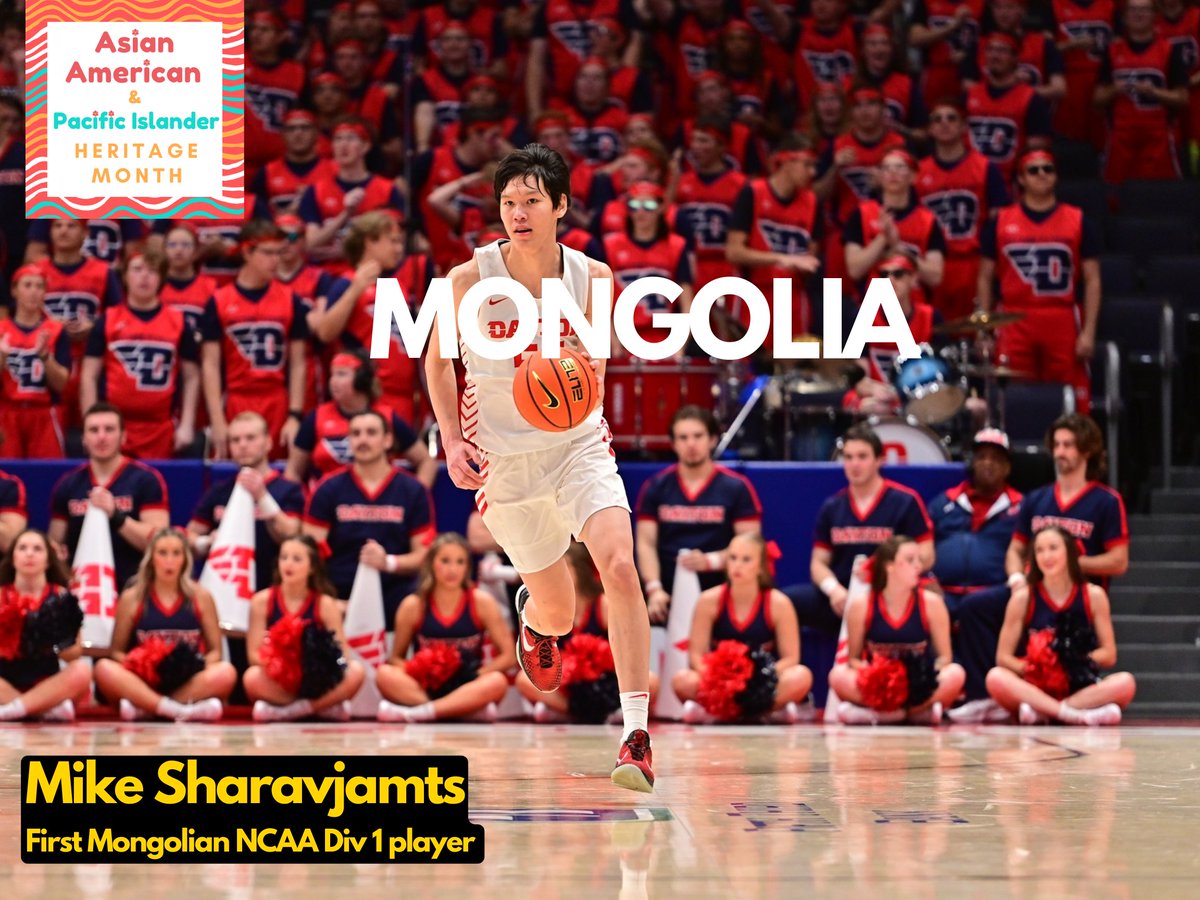 baikap's tweet image. In honor of Asian American Pacific Islander Heritage Month, here are some members of the Mongolian community who have shattered barriers and paved the way for fellow Mongolians to pursue their dreams.  @mongolshark @BatgerelUfc @Olympics @DaytonMBB #AAPI2023