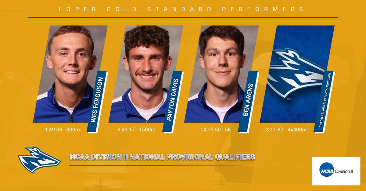 NCAA Provisional Qualifiers from the past weekend!