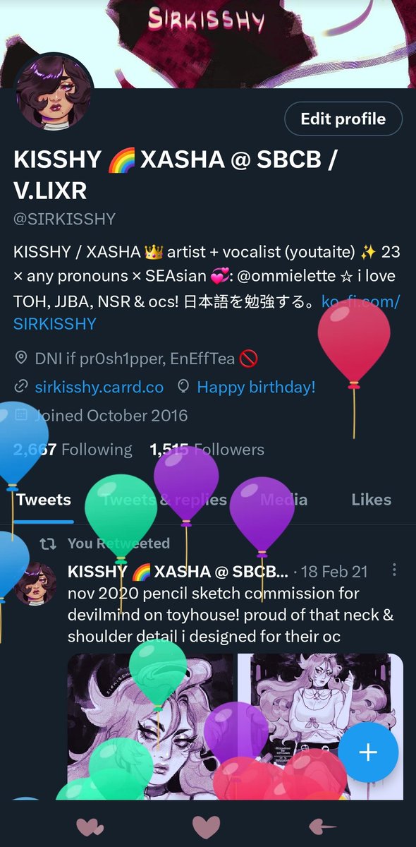 KISSHY 🌈 XASHA @ V.LIXR + G×DLESS tweet media