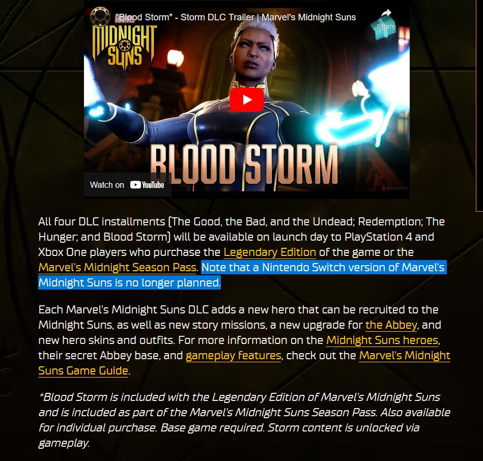 Marvel's Midnight Suns Blood Storm DLC Trailer Released