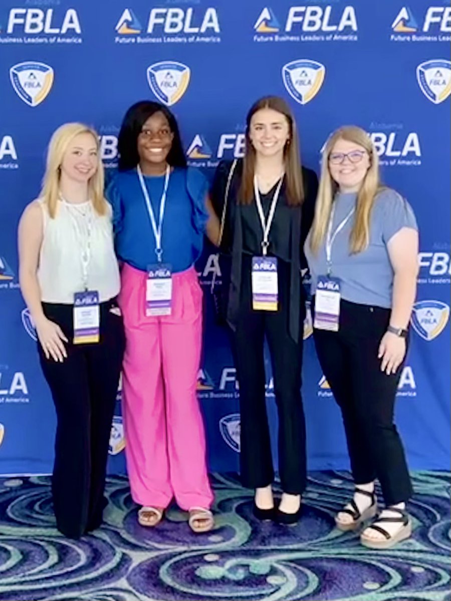 dreamplannercs's tweet photo. My Gardendale HS Future Business Leaders of America (FBLA) students competed at the Alabama FBLA State Competition. Caroline Cunningham placed 1st in State for Personal Finance. Thank you JEFCOED, JEFCOED Career Tech, &amp; City of Gardendale! #ghsrockets #JEFCOCareerTech https://t.co/T9fJbJkKcN