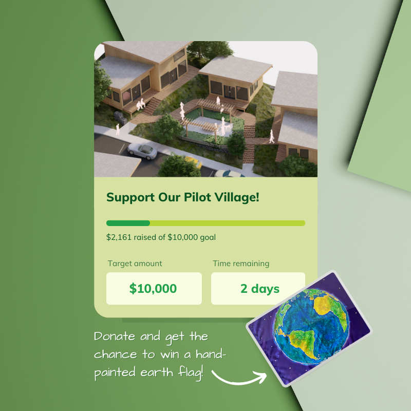 Thanks to the incredible support of our community, we've raised $2,161 so far towards our goal of extending ownership opportunities for people with lower incomes (<50% AMI). 

Help us our pilot village! Donate today:
wagives.org/organization/E…

#AffordableHousing #GiveBIG