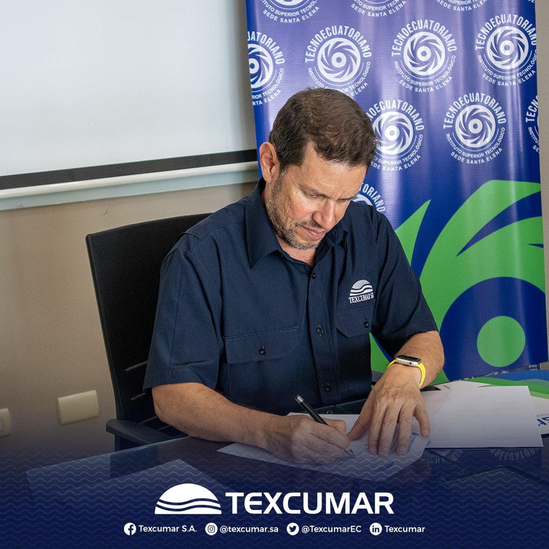 TexcumarEC's tweet photo. Una pieza clave de nuestra organización es nuestra gente, por eso hemos gestionado en conjunto con el Inst. Tecn. Tecnoecuatoriano ISTTE y #Asolap un convenio interinstitucional para crear la carrera de Tecnología en Acuicultura, enfocada en procesos de maduración y larvicultura. https://t.co/h057P2D5ly