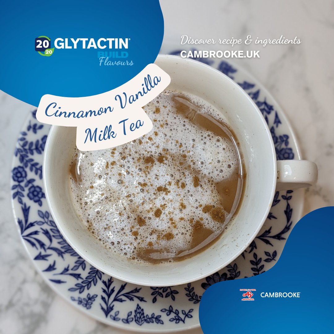 cambrookeuk's tweet photo. Cinnamon Vanilla Milk Tea ☕

You will need:
✔️Glytactin RTD 15 LITE Vanilla
✔️1 tea bag
✔️hot water
✔️Cinnamon
✔️Low protein milk alternative 

Find the full recipe on our website: https://t.co/TxUAabyqRe

#PKU #lowprotein https://t.co/llfm3HZsZ3