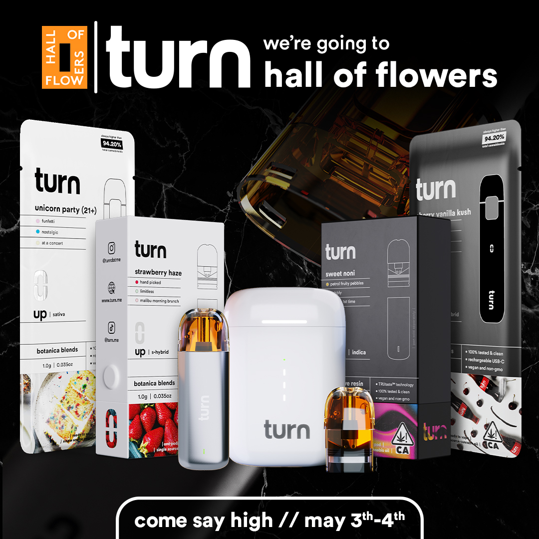 turndotme's tweet photo. We will be at the Hall of Flowers TOMORROW! (May 3-4) come say high! 👋🍃 #hallofflowers #cannabiscommunity #podpak https://t.co/hl3bSYPlIJ