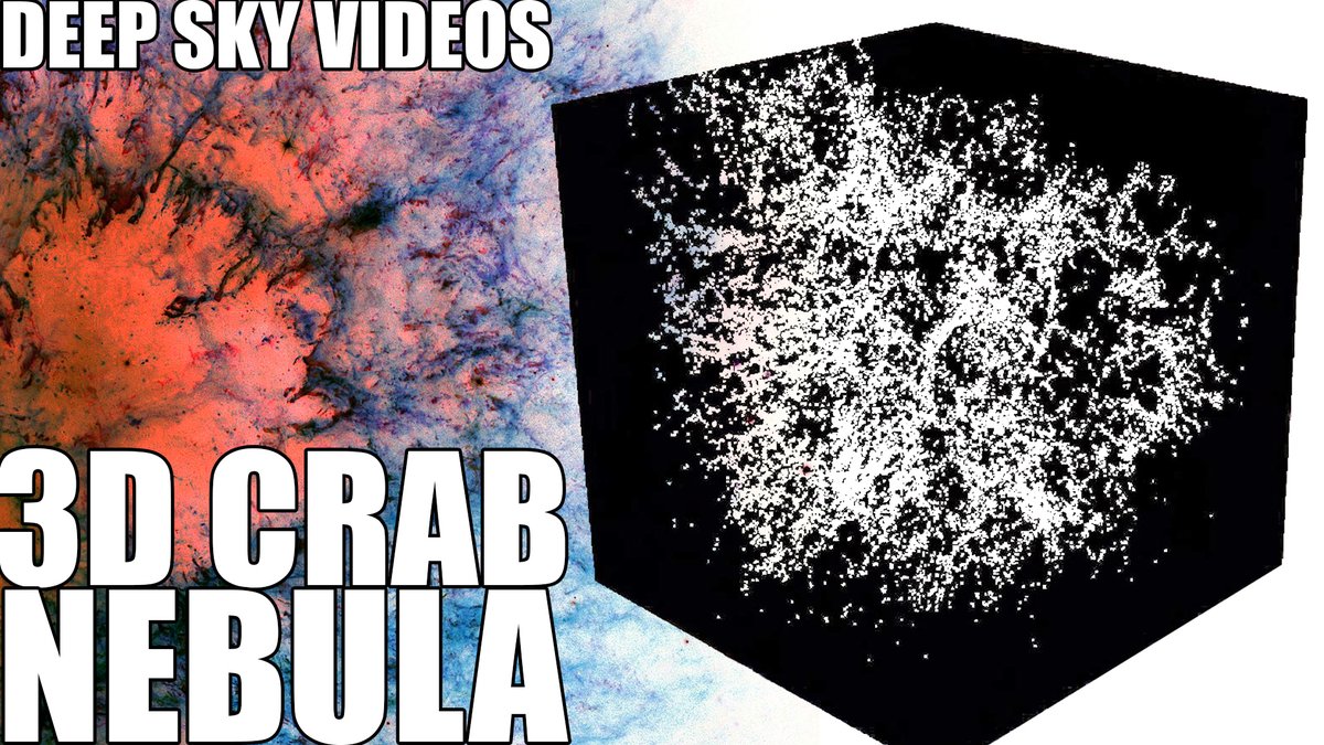 NEW VIDEO on the Crab Nebula in 3D

youtu.be/p-uLZRR334E