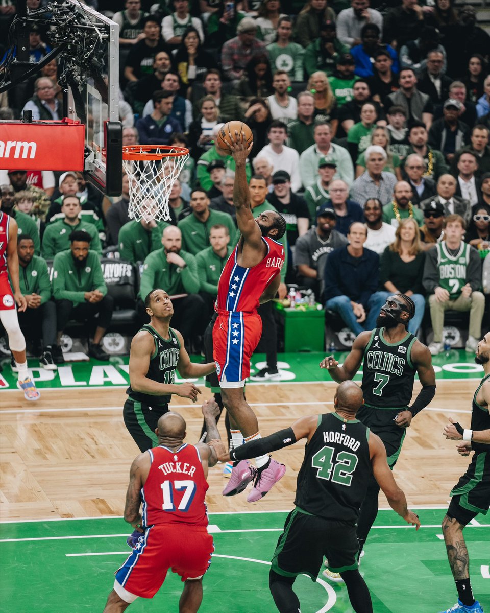 James Harden Thinks He's At The Met Gala, Pulls Up To Game 1 Against  Celtics In All-Time Terrible Outfit – OutKick