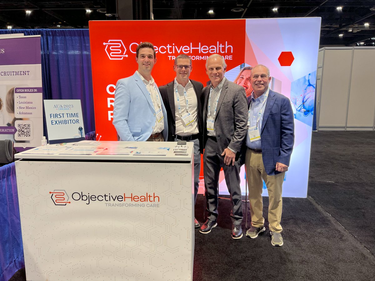 Objhealth's tweet photo. An excellent weekend spent at #AUA2023 Annual Meeting in Chicago! Our team had an exceptional time speaking, collaborating and learning alongside countless leaders within the urology field. Learn more: https://t.co/IYl3SKmato https://t.co/uuMfXvZS2T