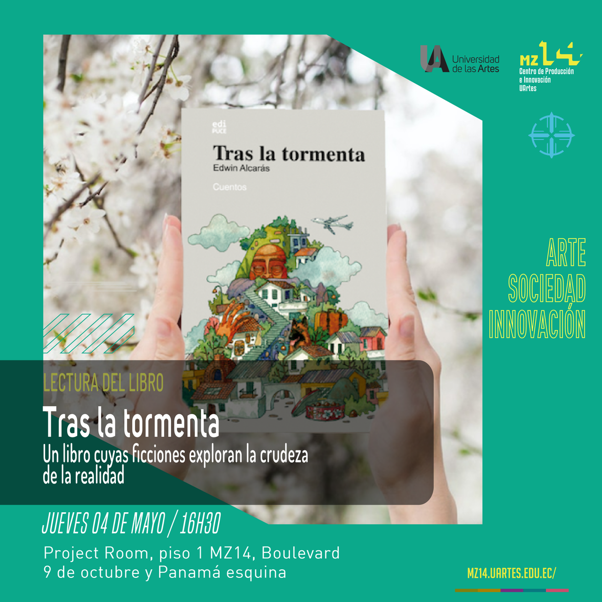 Te invitamos a compartir junto a nosotros un espacio destinado a la lectura y diálogo sobre el libro de#mz14 ntos "Tras la tormenta" del escritor ecuatoriano Edwin Alcarás.👈
