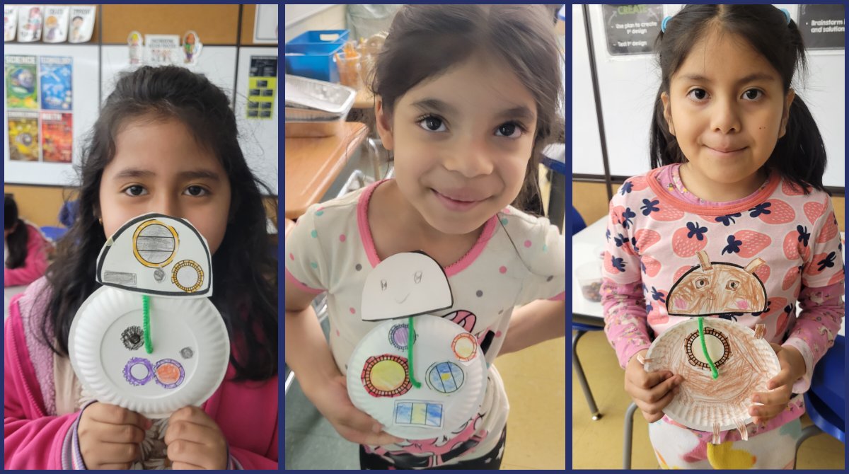 StemEmk's tweet photo. The force is strong with our 1sts! For #MayThe4th we learned how droids were made for #StarWars movies and built our own movable BB models w plates, wire, and paper! #STEM4Them @EWRSDK12 @NicoleFoulksEMK @mr_mtozzi https://t.co/Y18dXzt6kU