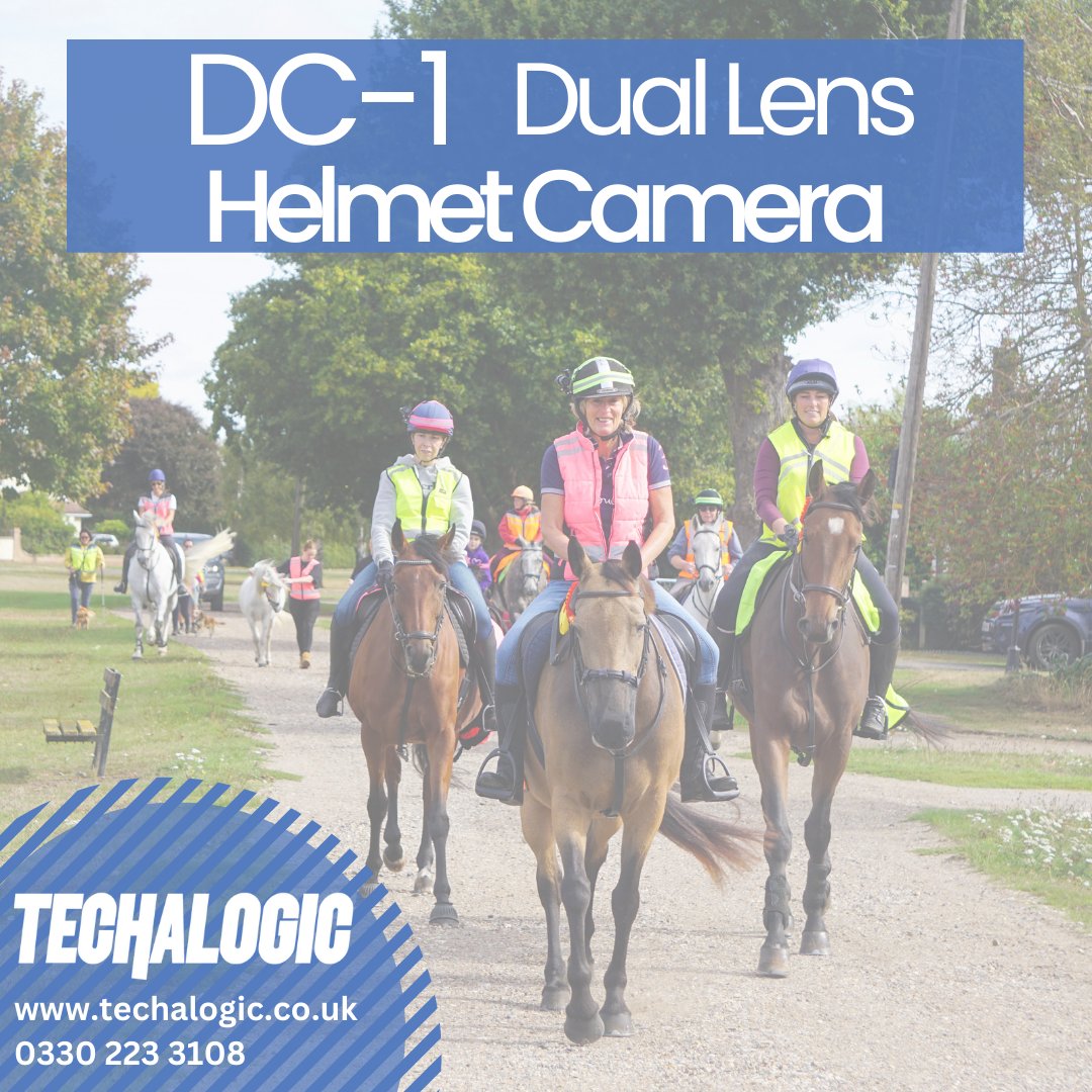 Techalogic's tweet image. Jane Hubert leading the way wearing a Techalogic DC-1 and Hi Vis hat strap 

Looking great ladies!

Find out more about this camera below 

techalogic.co.uk/.../dc-1-dual-…

#hatcam #equestrian  #duallens #techalogic #techalogic  #helmetcamera #footage #roadsafety #passwideandslow