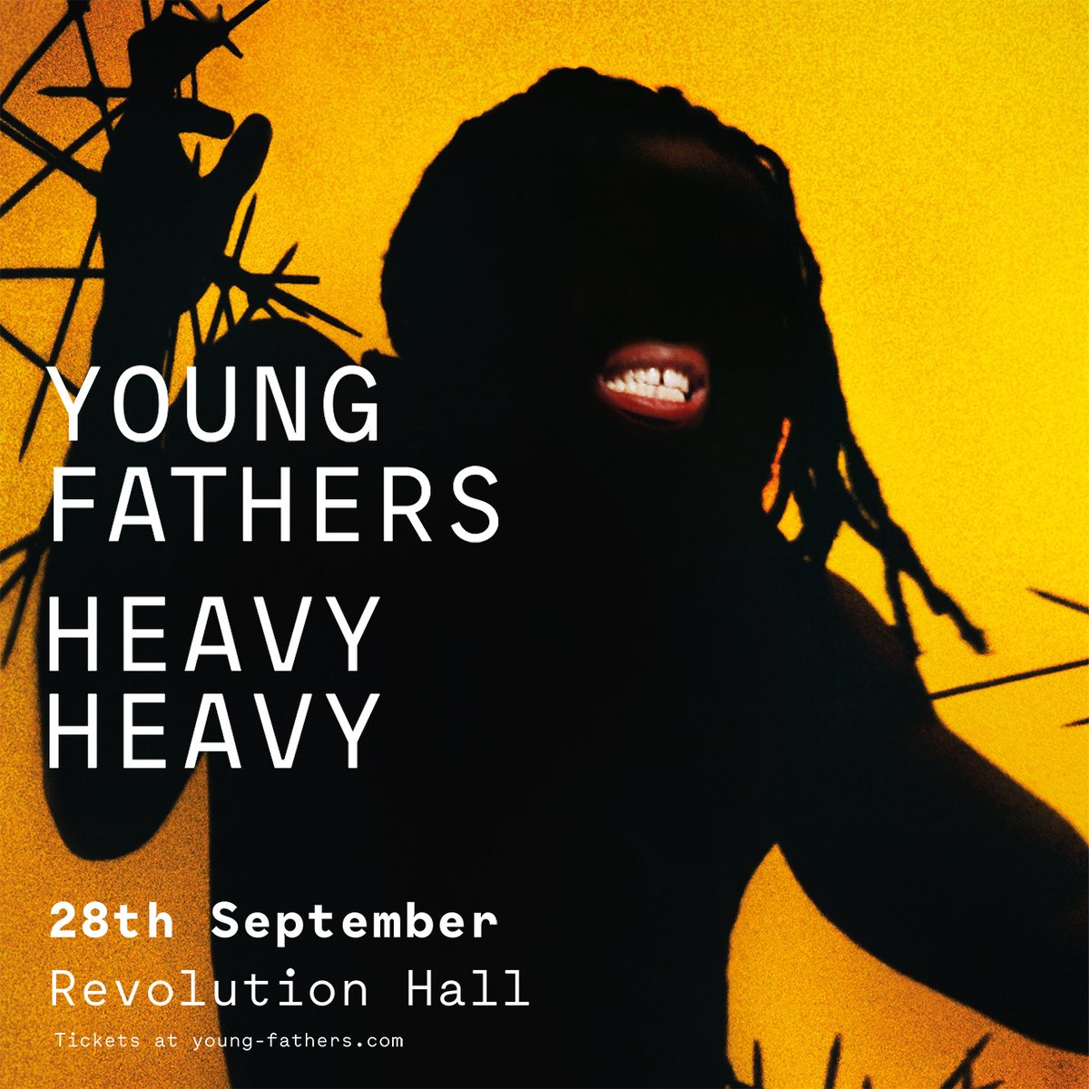 Revolution Hall (@revhallpdx) on Twitter photo JUST ANNOUNCED: <a href="/Youngfathers/">Young Fathers</a> at <a href="/RevHallpdx/">Revolution Hall</a> - September 28th, 2023!
Scottish trio Young Fathers shares their new record, ‘Heavy Heavy,’ noted by Pitchfork as perhaps “the band’s best yet!"
On Sale: Friday, May 5th at 10am PST
🎟️ bit.ly/Fathers2023 JUST ANNOUNCED: <a href="/Youngfathers/">Young Fathers</a> at <a href="/RevHallpdx/">Revolution Hall</a> - September 28th, 2023!
Scottish trio Young Fathers shares their new record, ‘Heavy Heavy,’ noted by Pitchfork as perhaps “the band’s best yet!"
On Sale: Friday, May 5th at 10am PST
🎟️ bit.ly/Fathers2023