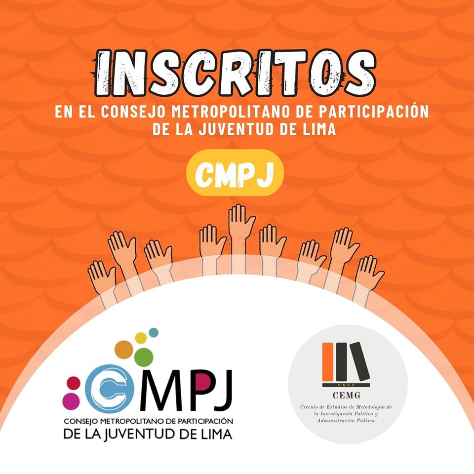 cemg_peru's tweet photo. ¡SOMOS PARTE DEL #CMPJ! 📷
¡Estimada comunidad, anunciamos nuestra inscripción en el Consejo Metropolitano de la Participación de la Juventud de Lima!
📷 ¡Estamos muy motivados con este nuevo proyecto del #CEMG, agradecemos a nuestros miembros por su continua colaboración!📷📷 https://t.co/EccEheT6qp
