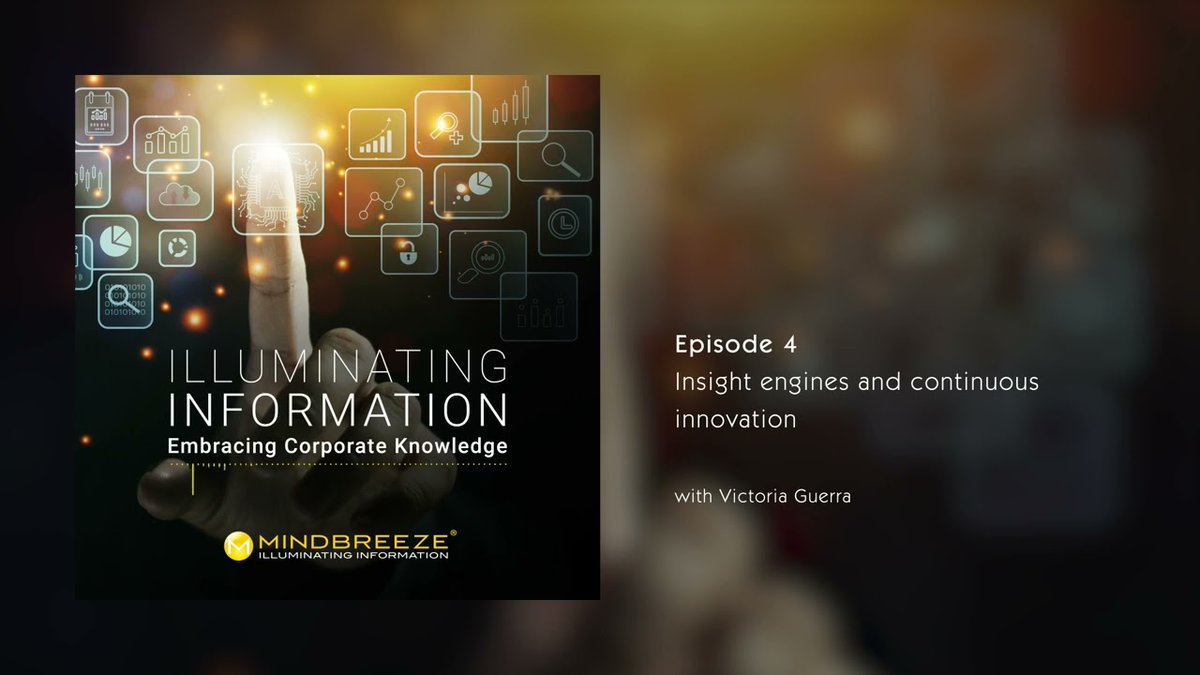 Learn about #InsightsDiscovery, #KnowledgeManagement, and Insights Integration across all Enterprise business information/data assets in the @Mindbreeze Podcast series:
inspire.mindbreeze.com/podcast?ls=22
———
#Semantic #BigData #AI #ML #DataStrategy #KnowledgeGraph #Knowledgebase #LinkedData