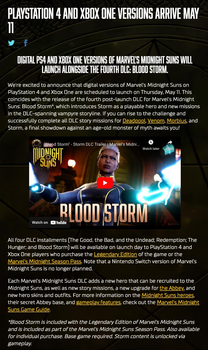 Marvel's Midnight Suns - Blood Storm