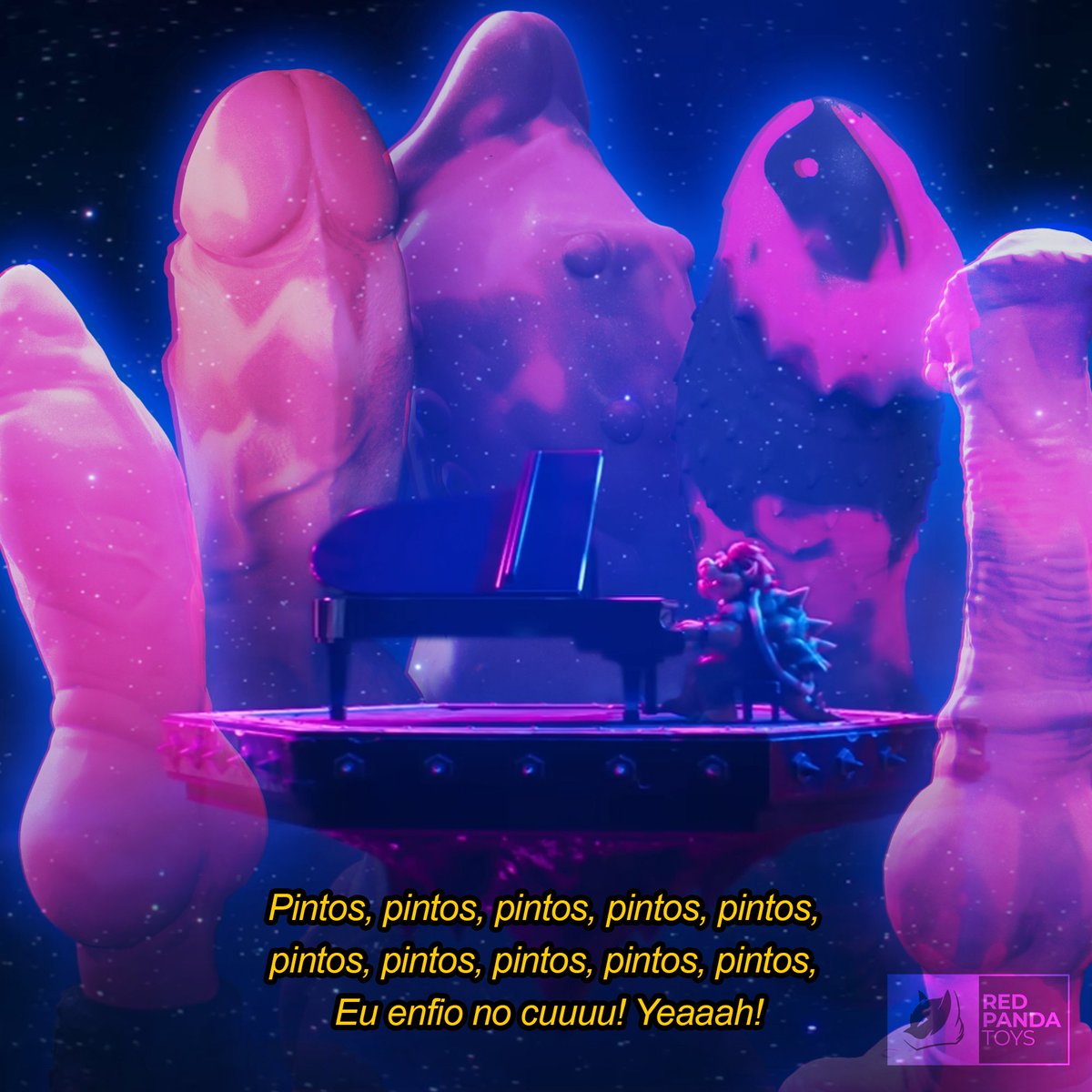 RedPanda_Toys's tweet photo. "Red Panda, vou meter
com minha piroca e com você
Tem que entender
que vou sentar pra sempre,
cê vai ver!"

Se a Nintendo processar, é canon. Visite nosso reino com cogumelos bem diferentes: https://t.co/hQIRdJW75b
#MarioMovie #SuperMarioBrosMovie #QueMario? #furry https://t.co/84JrTOGugm
