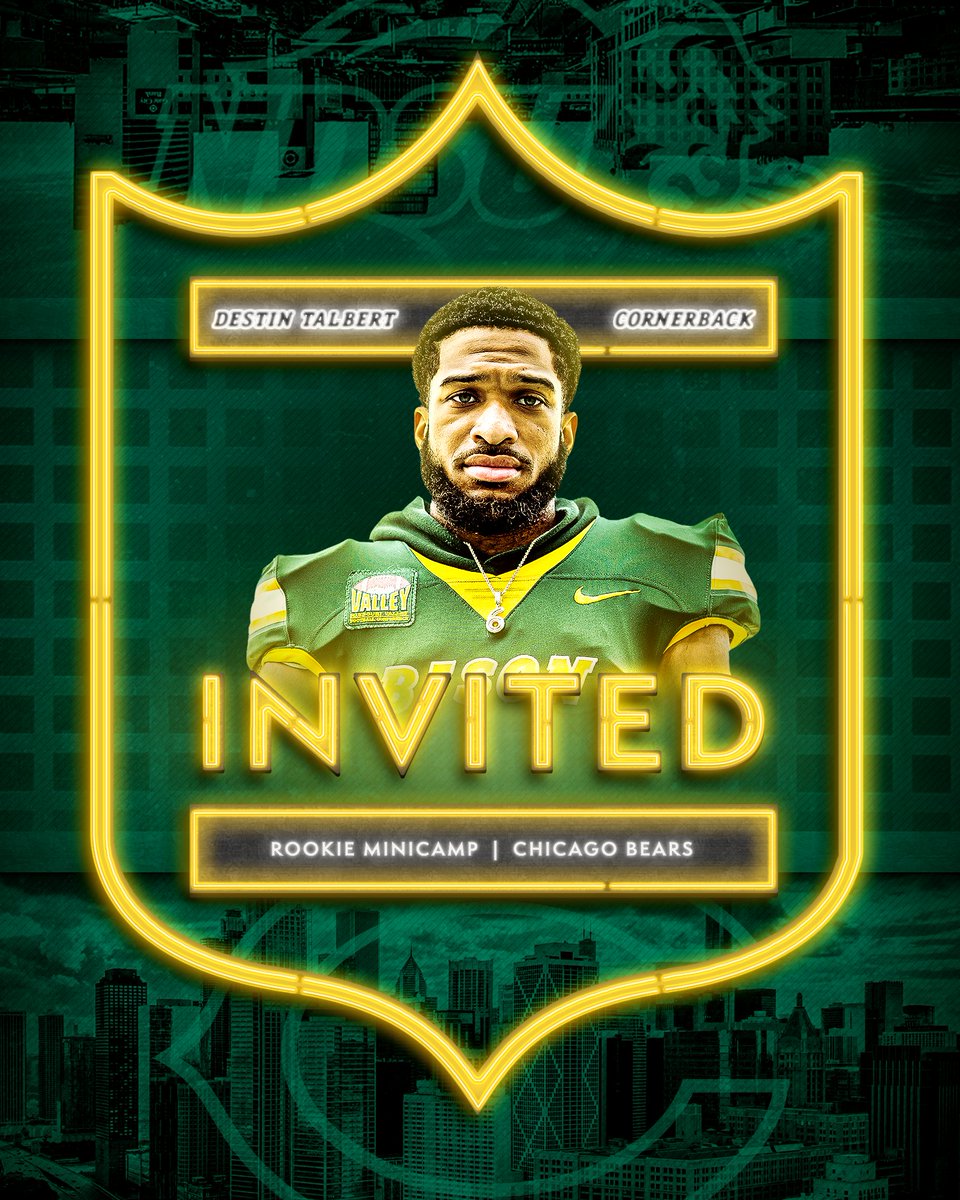 Next stop, the Windy City. <a href="/DTmoney18/">Destin Talbert</a> has officially been invited to a mini camp by the <a href="/ChicagoBears/">Chicago Bears</a> #ProBison