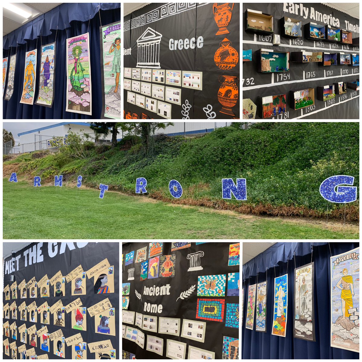 @ArmstrongPUSD for the “Living Museum” exhibit. NGSS Co-Teachers @santana6thgrade & @MissHillPUSD teach across the curriculum and provide opportunities for student voice and choice.