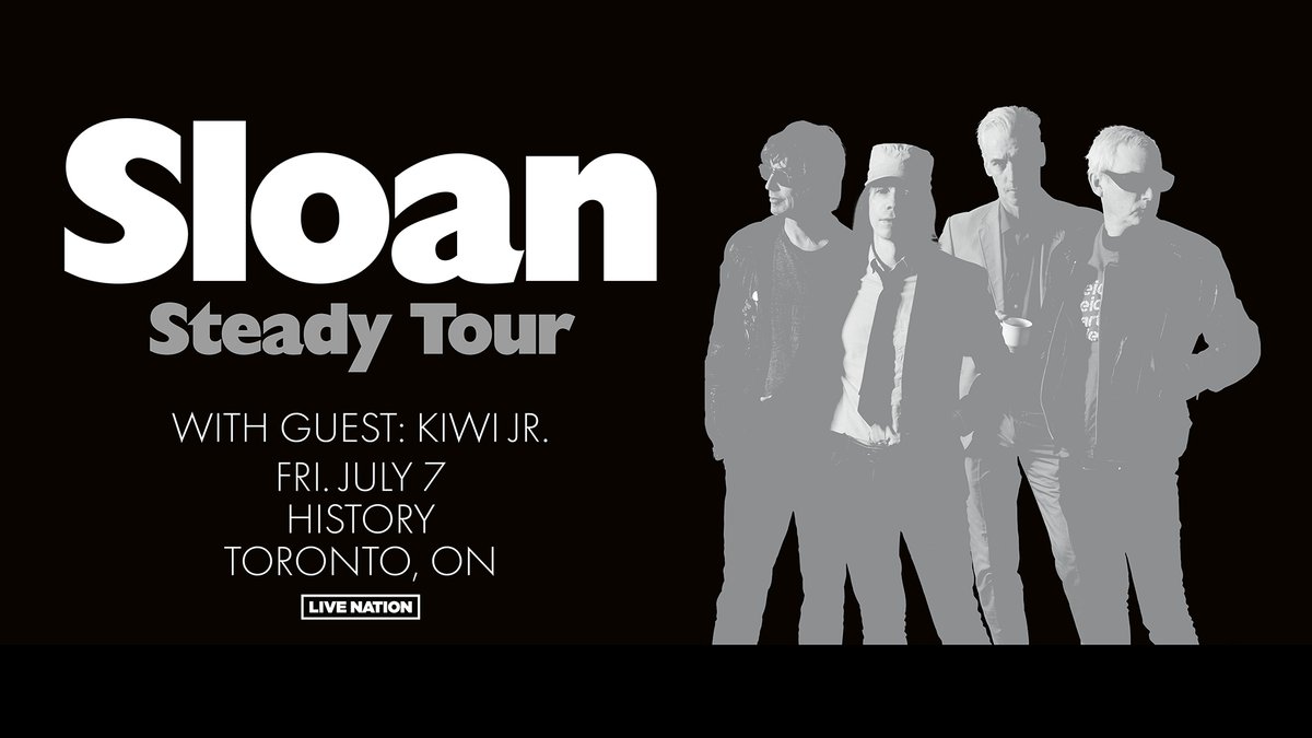 JUST ANNOUNCED: Canadian alt-rock legends @Sloanmusic are set to take over @HistoryToronto on Friday, July 7! Tickets go on sale Friday at 10am. More info: bit.ly/3AKh0lw