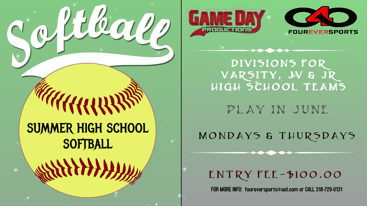 Louisiana High School Summer Softball League
conta.cc/44xOHVo
