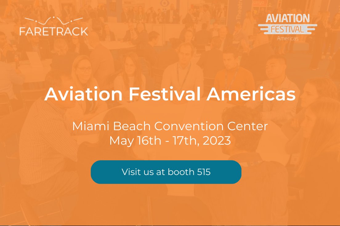 FareTrack's tweet photo. There are just two weeks until Aviation Festival Americas!
We’re delighted to be exhibiting – so make sure to visit booth 515.
If you’re an Airline, you can get a free badge – visit https://t.co/w4uUtbgIO2
#airlines #faretrack #aviationfestivalamericas #dataintelligence https://t.co/wzPjyzN1Fm