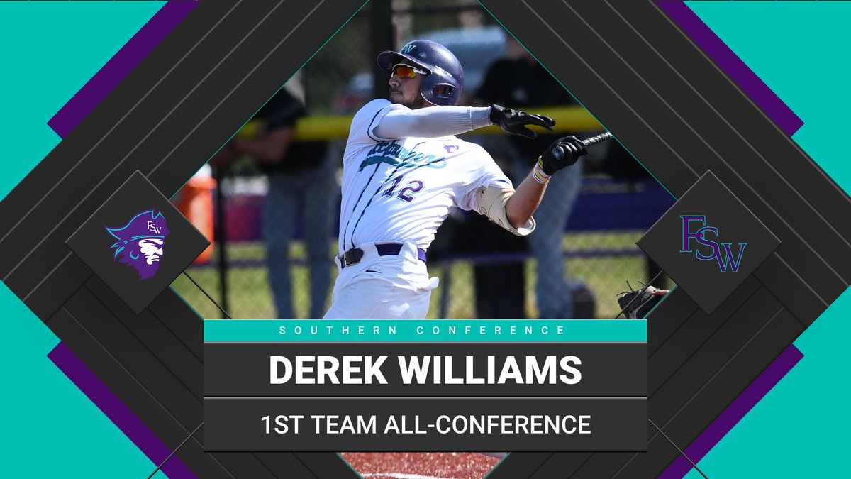 Congrats to slugger Derek Williams who has earned 1st Team All-Conference accolades for the Bucs. Williams broke both the Bucs single season home run and RBI records this season with 16 and 63 respectively during the regular season!
