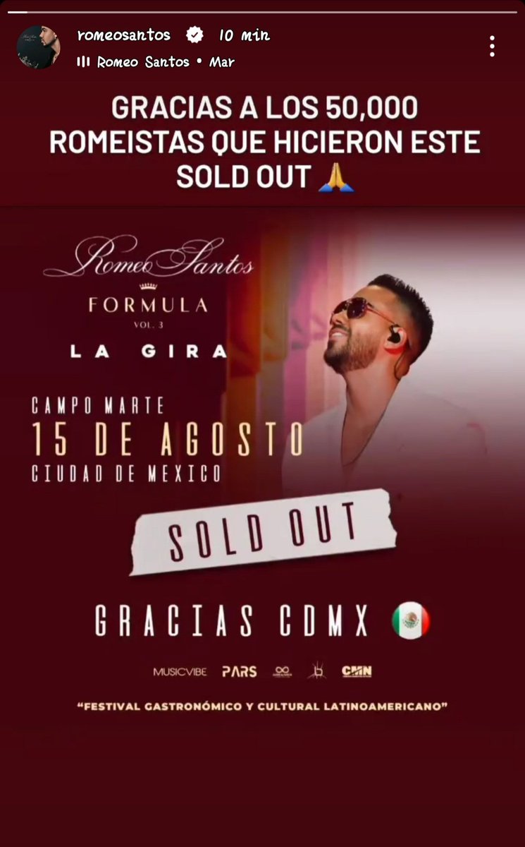 ¡Hola Romeistas! ¿No sería genial tener una segunda fecha del Rey de la Bachata en CDMX? 🤩Hagamos que esto suceda! Comenten y denle like si quieren ver a este artista legendario en acción una vez más! 🔥#RomeoEnCDMX #QueremosSegundaFecha #SegundaFechaYa #RS2023
<a href="/RomeoSantosPage/">Romeo Santos</a>
