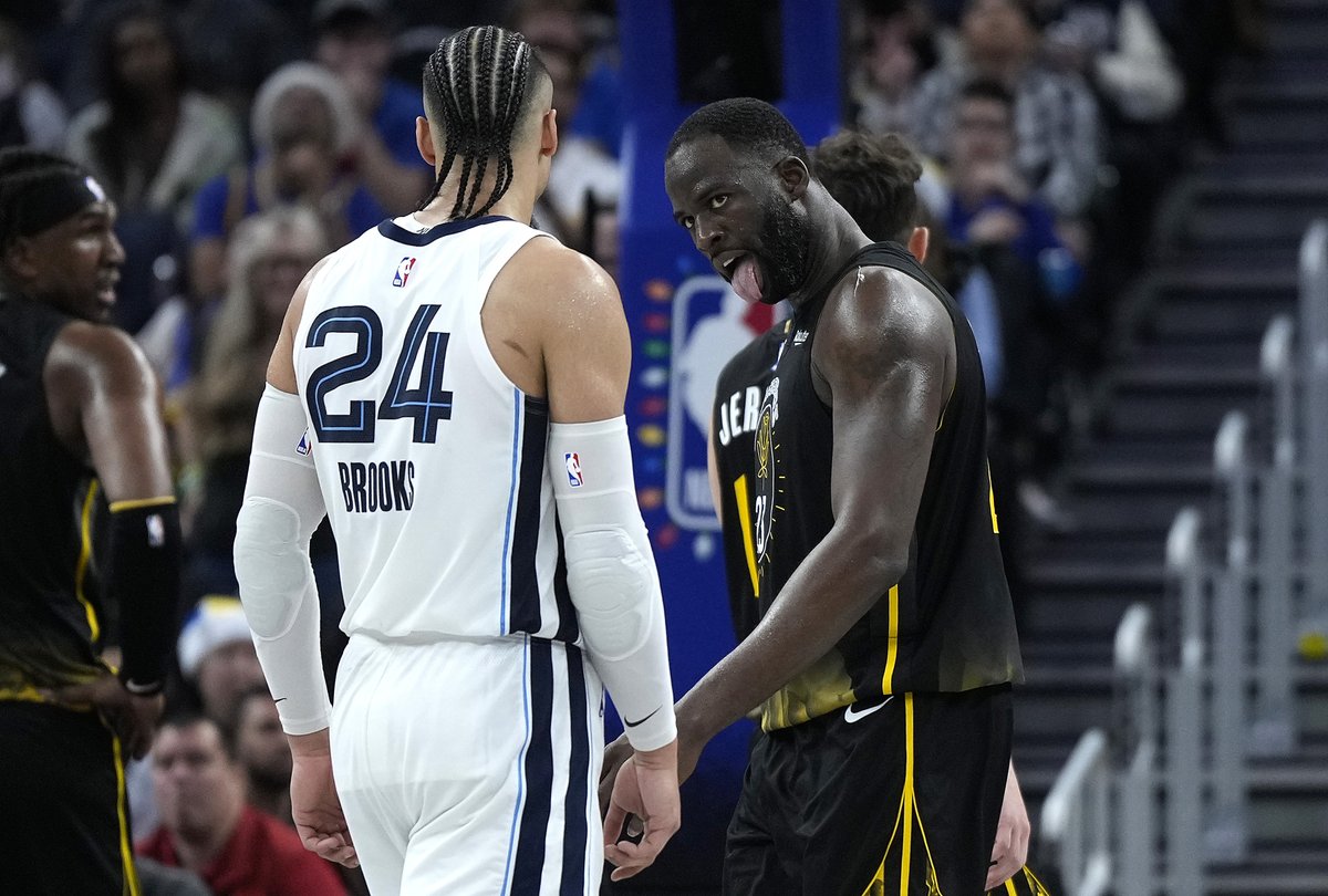 BleacherReport's tweet photo. "The dynasty starts after you, not with you.”

Draymond Green on Dillon Brooks on March 8th 😬

(via @TheVolumeSports) https://t.co/flz4Ky2ar1