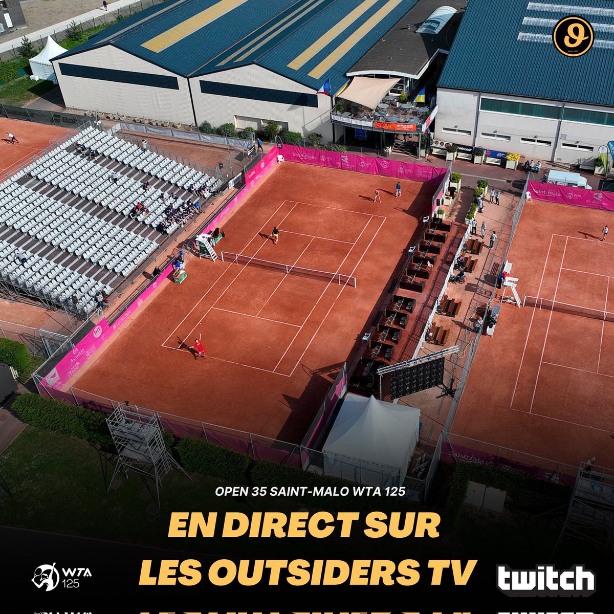 🚨🎾 On vous donne rendez-vous demain 12h sur @LesOutsidersTV sur Twitch pour le tournoi @LOPEN35STMALO 
Du tennis gratuitement sur Twitch c'est pas beau ça?
En plus le programme est magnifique : @ElinaSvitolina, @JeanjeanLeolia et plein d'autres !
On va se régaler!😍
Le lien ⬇️