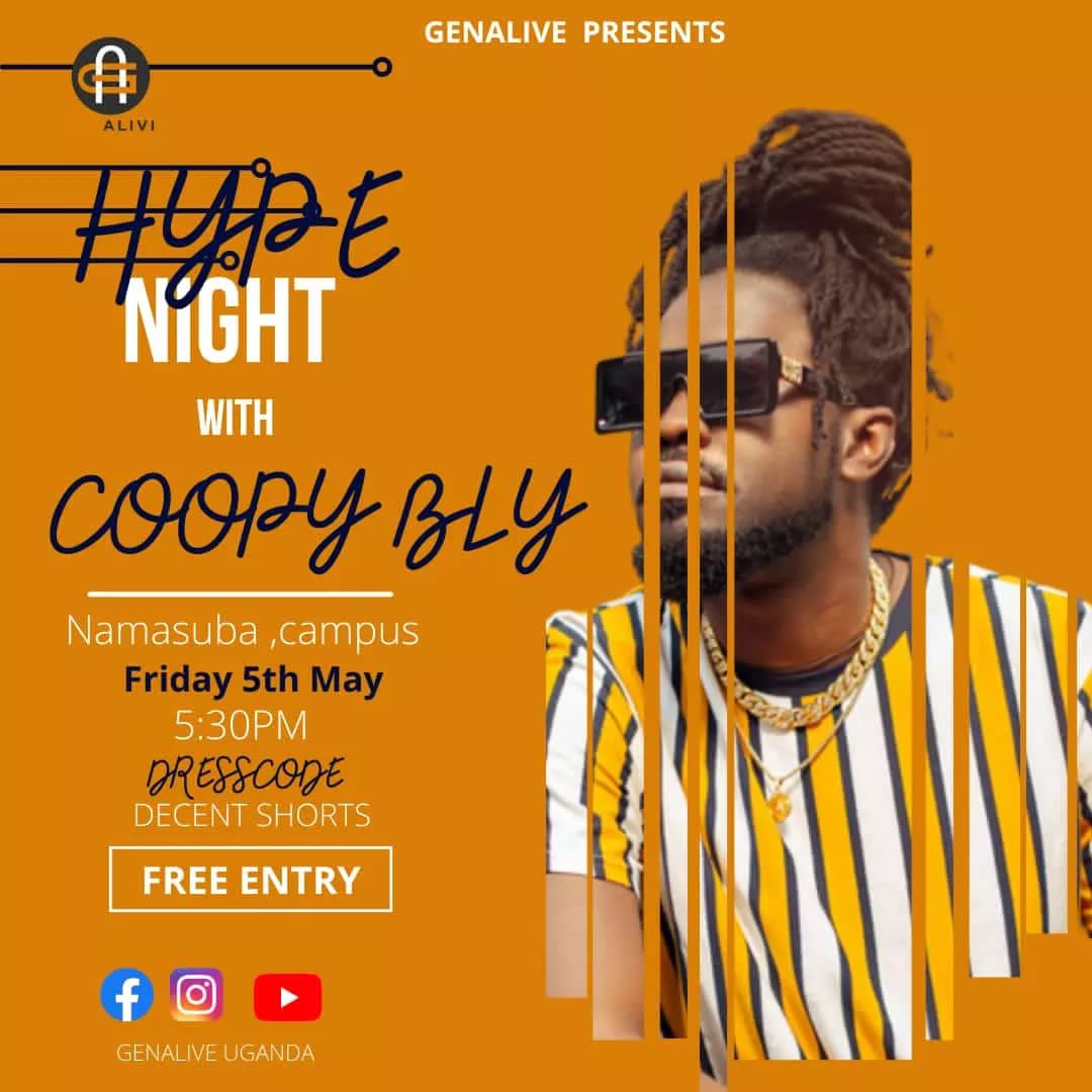 kaydavismusic's tweet photo. GenAlive presents Hype Night π with @coopybly this Friday π₯ as we warm up for;
The #GenAliveYouthConference2023 π
#GenAlive #IAmGenAlive #LoveGod #ShareHisLove #ThisIsOurTime https://t.co/dUScvuHsAe