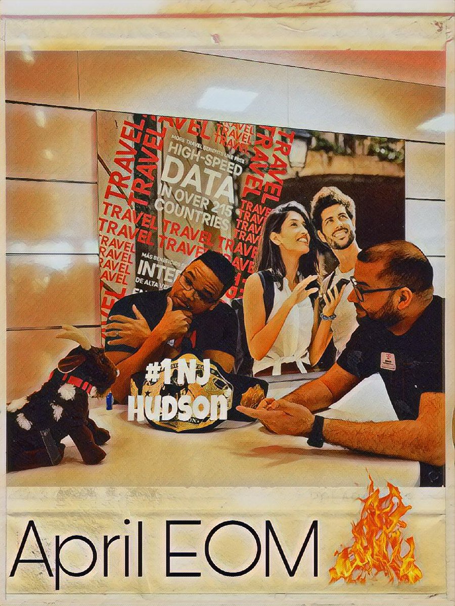 Waiting for final #s to finalize for April...Meanwhile, spending some quality time celebrating our performance &amp; planning for success in #May 
G.O.A.T. 🐐 #NJHudson #WNY #8355 #TeamMagenta #LetsGo