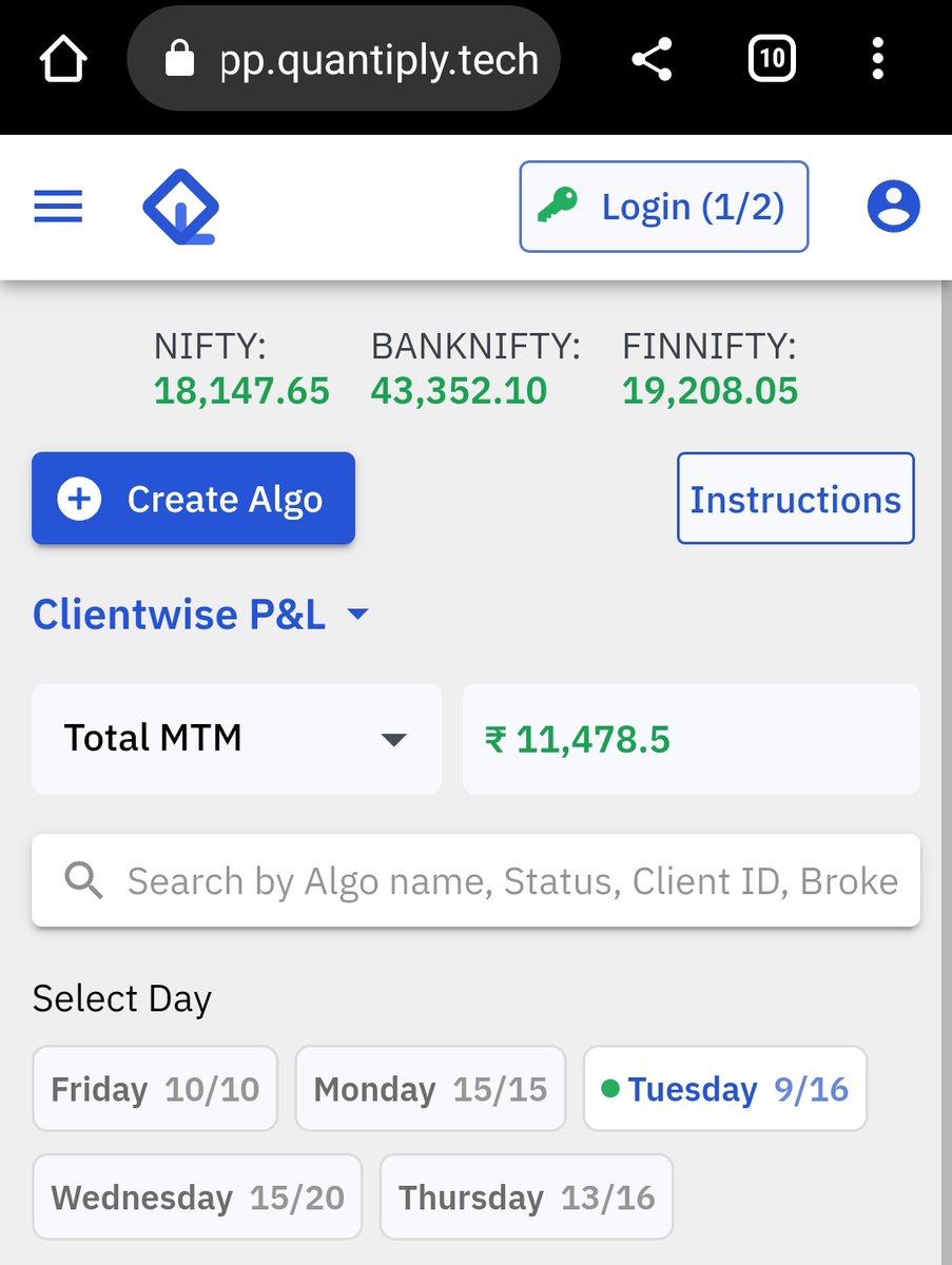 buddy_algo's tweet photo. Date:- 02.05.2023
PnL:- +11478(+0.76%)
Capital:- 15L
MAY ROI:- 0.76%

#Nifty #OptionsTrading #Banknifty #algotrading #zerodha @iiflsecurities @Quantiply_tech https://t.co/3wBcN7JRWf