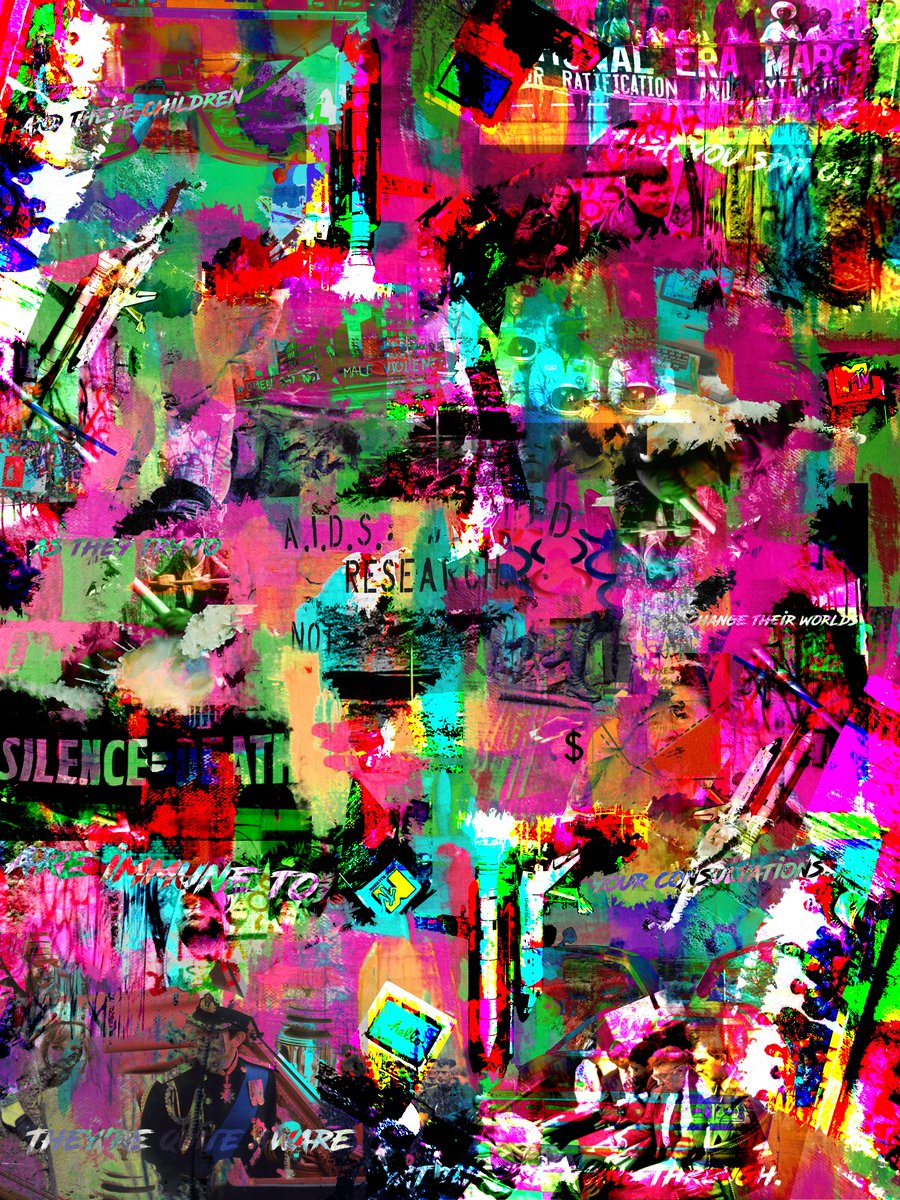 SpeakerJillB's tweet photo. @GrantYun2 Here are just a few of mine. #AbstractPop art. https://t.co/uKGebDoRfR