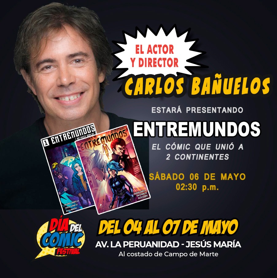 EntremundosB's tweet photo. Este sábado, en el @DiaDelComicPeru, presentación de Entremundos a cargo de Carlos Bañuelos!!!! https://t.co/UgEuFvwaJB