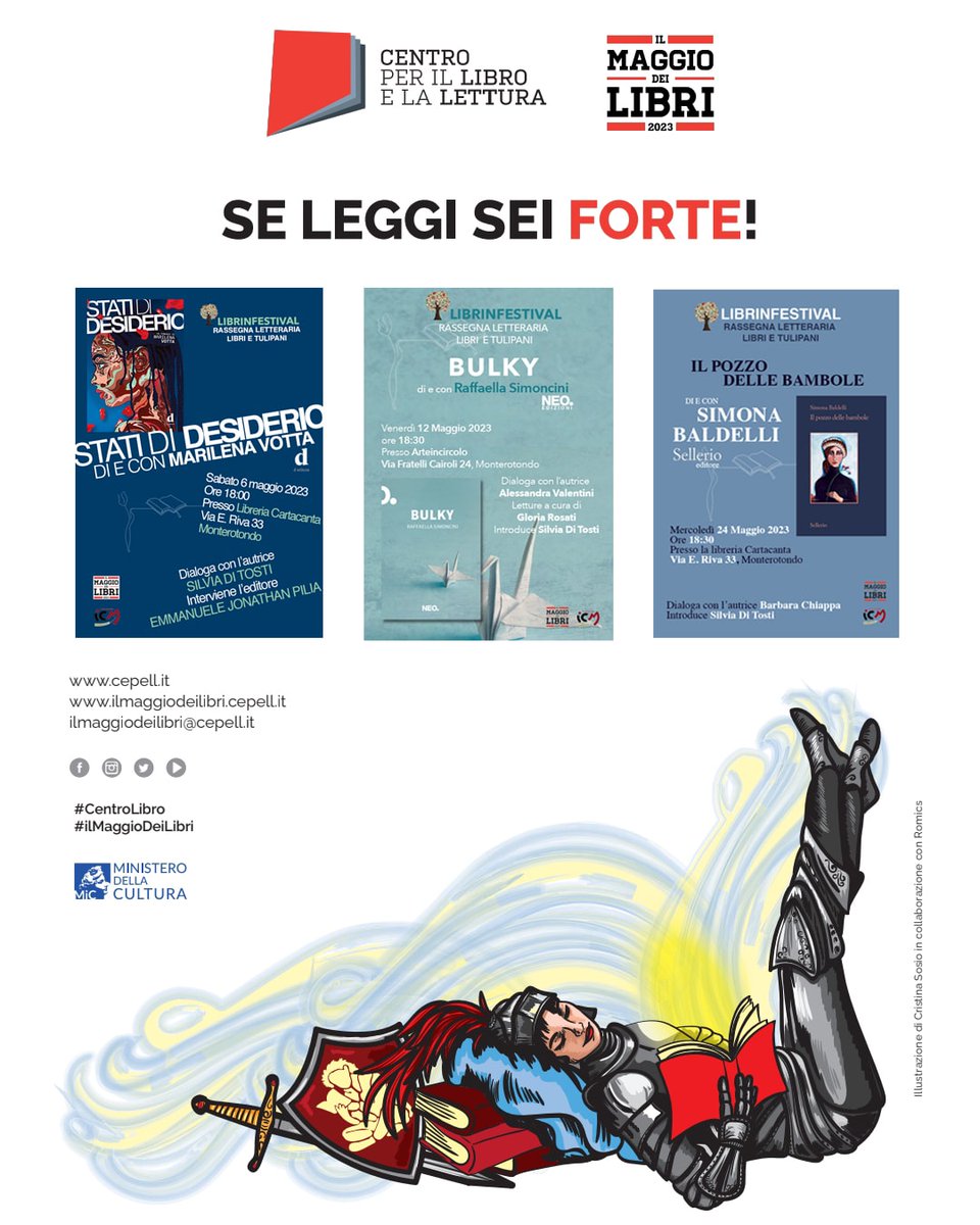 #ilmaggiodeilibri #rassegnaletteraria #librietulipani #librinfestival #seleggiseiforte #IcmMonterotondo