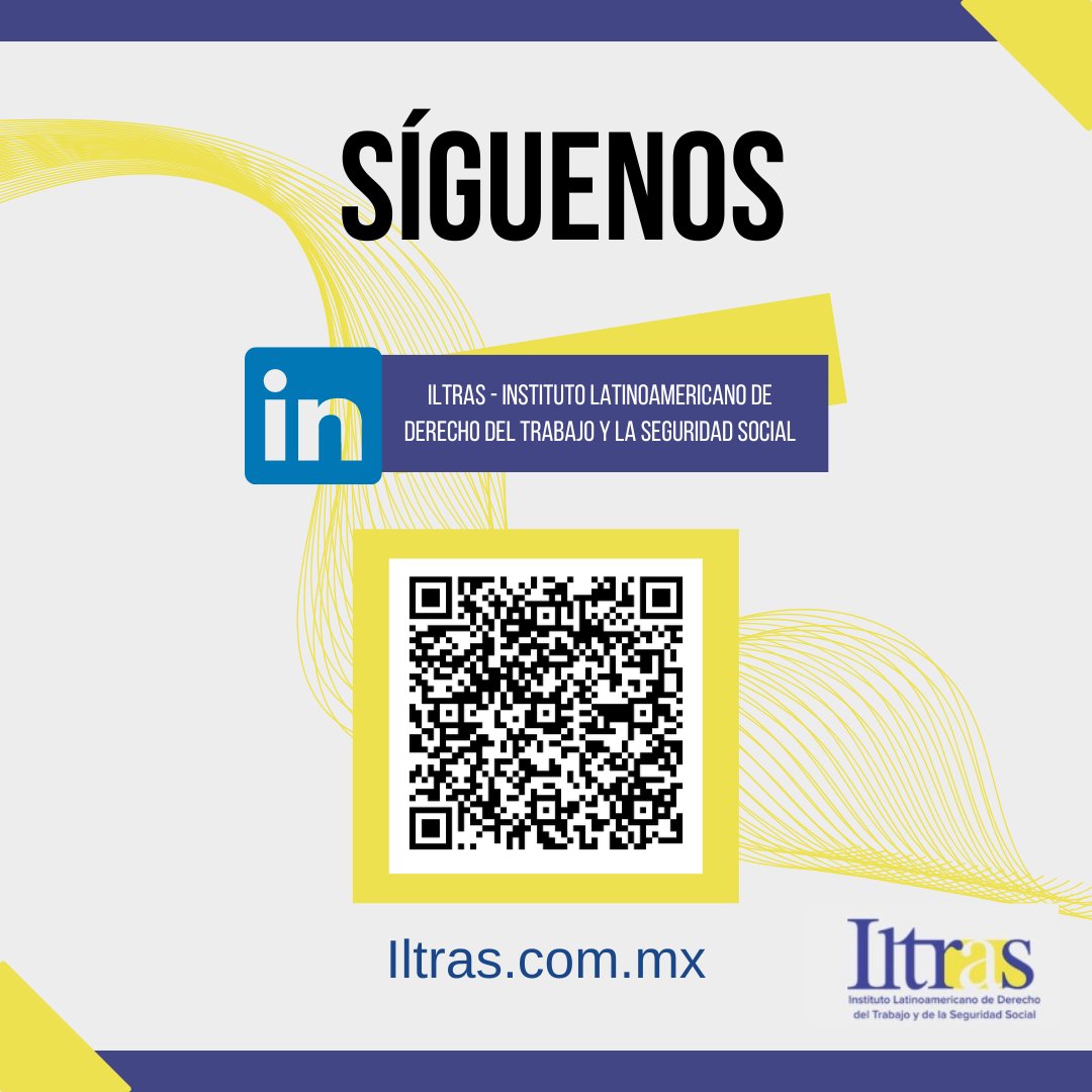iltrasoficial's tweet photo. Te invitamos a seguirnos en nuestras redes sociales, estamos en Facebook, Instagram y LinkedIn #Iltras
Además de afiliarte al Instituto Latinoamericano de Derecho del Trabajo y de la Seguridad Social para recibir grandes beneficios https://t.co/z5t5Svrf2V https://t.co/2nH7hF3WD3