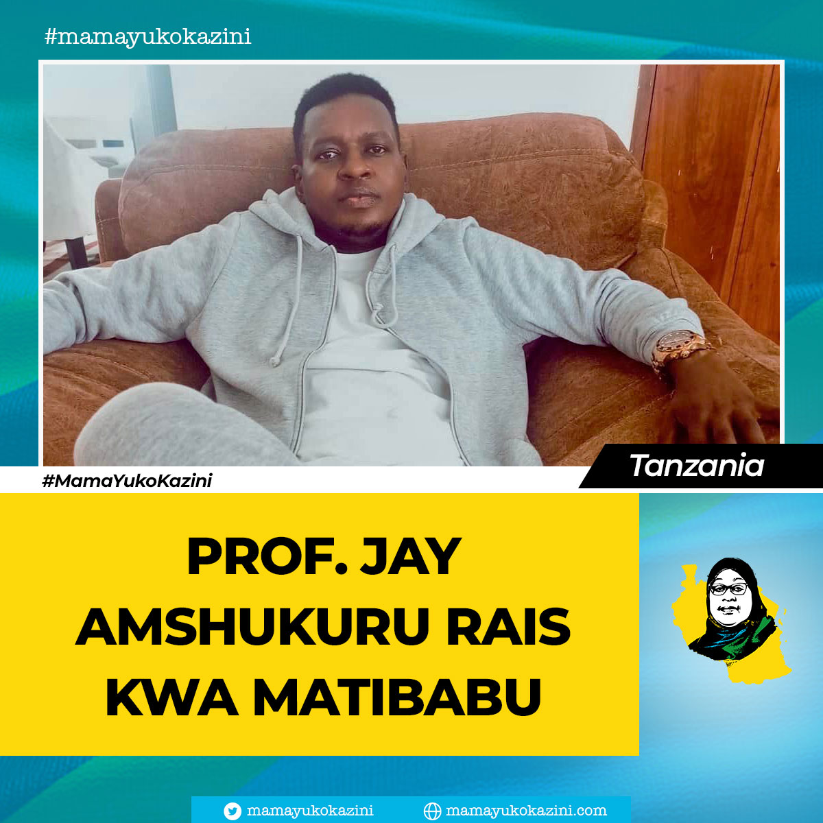 PauloNaSilla's tweet photo. 𝐍𝐈 𝐑𝐀𝐈𝐒, 𝐌𝐀𝐌𝐀 𝐍𝐀 𝐌𝐋𝐄𝐙𝐈

Lijendi muziki nchini Tanzania, Professor Jay amemshukuru Mheshimiwa Rais kuwa kugharamia matibabu yake ndani na nje ya nchi.

Amesema sasa yupo imara na anaendelea vizuri sana.

#MamaYukoKazini https://t.co/9PVj5brfmv