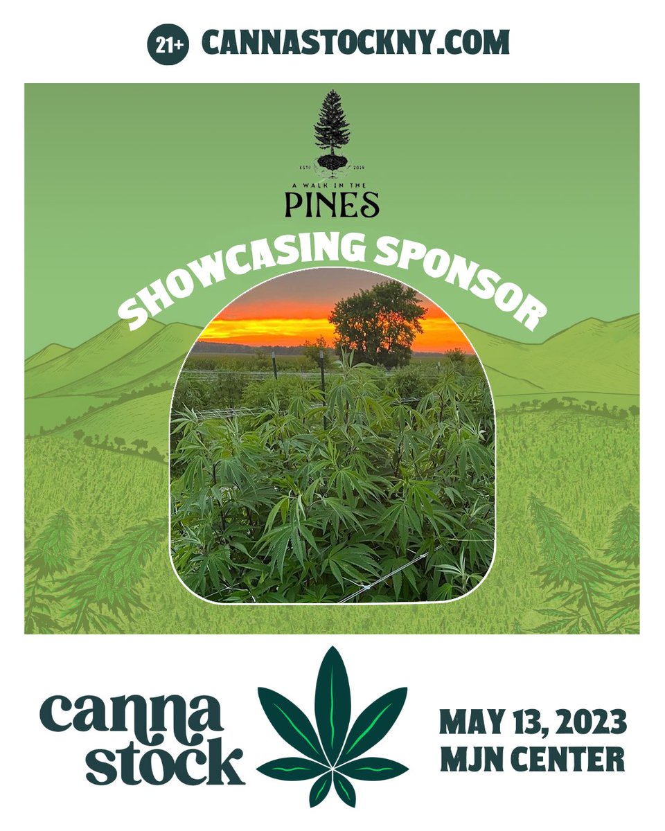 We are thrilled to have A Walk in the Pines at Cannastock this year! <a href="/awalkinthepines/">A Walk in the Pines</a> grows their own genetics in state-of-the-art greenhouses &amp; outdoors in the rich soil of the Finger Lakes region. Tickets here: link.dice.fm/T991914e57b9 #CannabisCommunity
