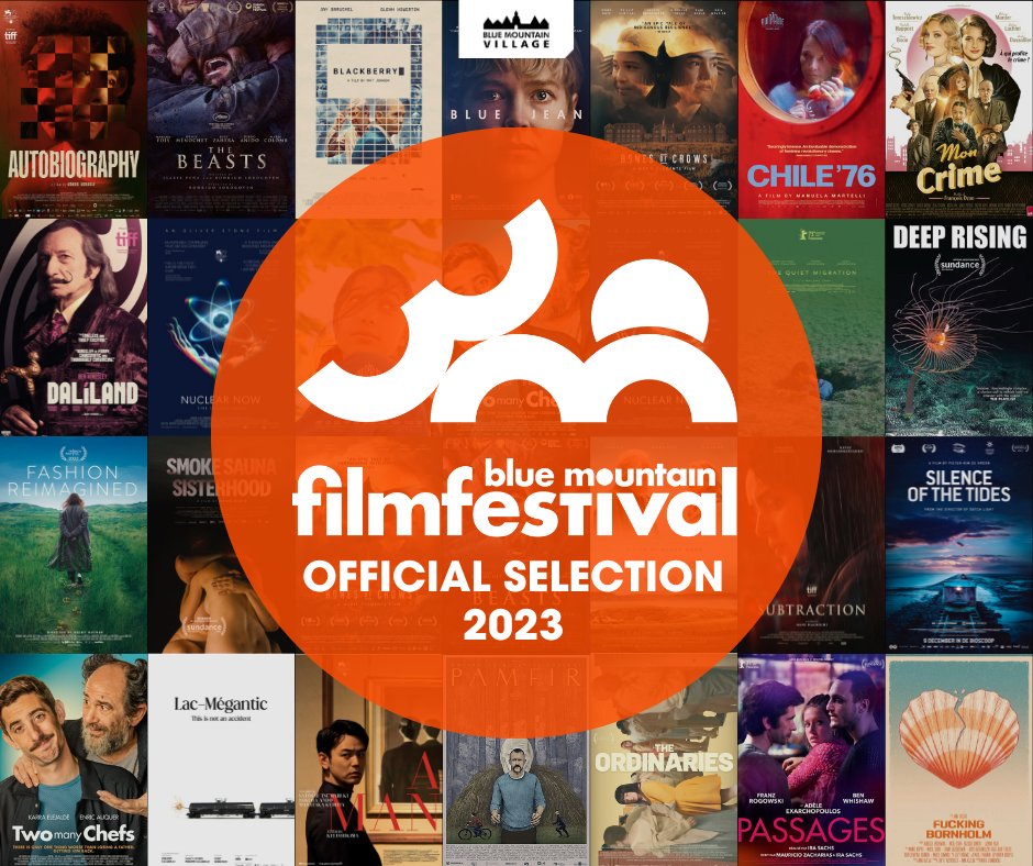BlueMtnVillage's tweet photo. BLUE MOUNTAIN FILM FESTIVAL LINEUP IS HERE! Check out the program now and get ready to #SeeTheWorldThroughBlue - https://t.co/y0nG5kMSYh #BMFF #BlueMtnFilmFest https://t.co/6L2asb8n6b