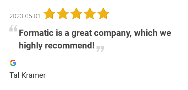 formaticpm's tweet image. New 5.0-star Review: &quot;Formatic is a great company, which we highly recommend!&quot;