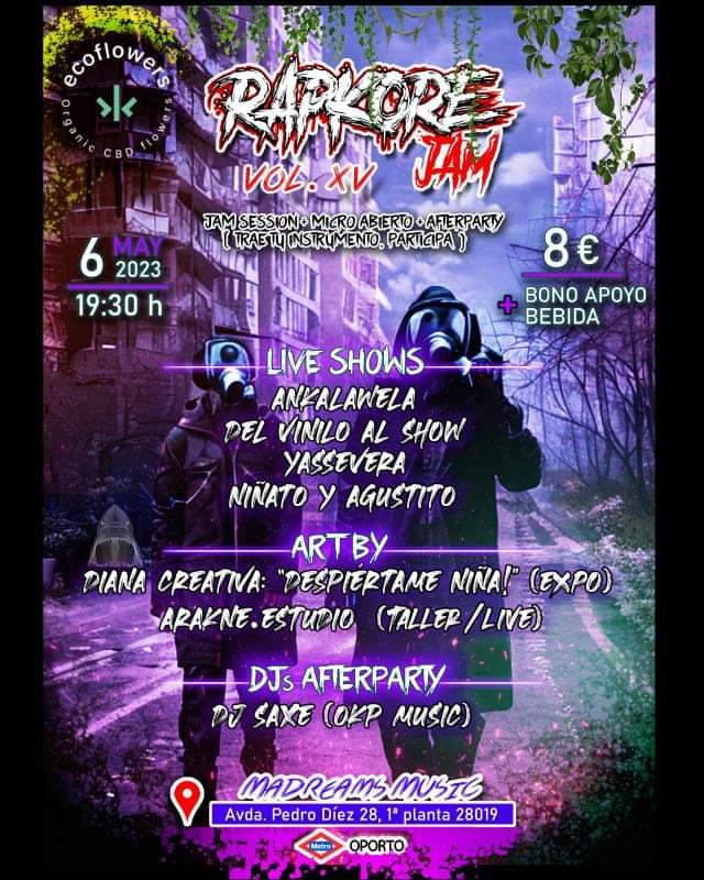 🎤🎶 #NIÑATOyAGUSTITO volvemos al escenario (here we go!) para presentar los temas de nuestro nuevo trabajo #EPISODIO3INFINITO, será el próximo sábado 6 de mayo en la #RapkoreJam (toda la info en cartel), fiestón a la vista, os esperamos! ✊🏾❤️
<a href="/AgustitoCLS/">Agustito CLS</a> <a href="/cls4d4/">Clan Lirica Salvaje</a> 
#vuelveelRAP