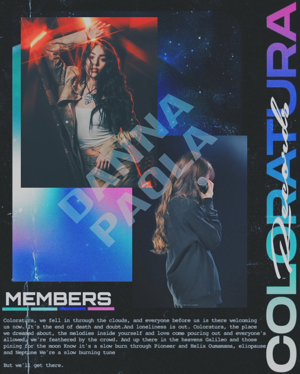 coloraturaRecRP's tweet photo. ᅟᅟ

⠀⠀⠀⠀ 𝐂𝐎𝐋𝐎𝐑𝐀𝐓𝐔𝐑𝐀 𝐌𝐄𝐌𝐁𝐄𝐑
⠀
⋆ Nome: Danna Paola Rivera Munguía
⋆ Idade: 27 anos 
⋆ Área do ramo músical: Cantora / Compositora 
⋆ @IMDPAOLA 
ᅟᅟ https://t.co/oArtPhozmj
