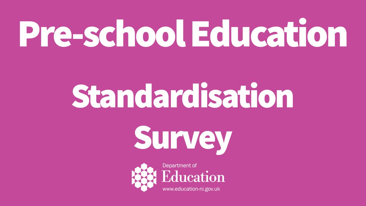 The Pre-school Education Standardisation survey will issue to all funded pre-school settings today. This is a key opportunity for pre-schools to have their individual needs reflected in planning. Please check your email account for your survey link and respond by 26 May.