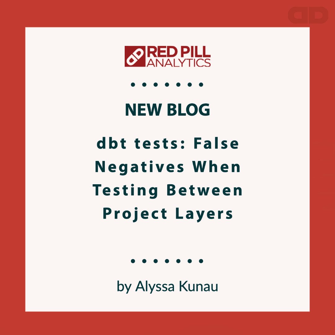 RedPillA's tweet image. New handy blog out, thanks Alyssa! @getdbt #dbt #tipsandtricks #seedatadifferently #partners ow.ly/7Q4p50O6OnT