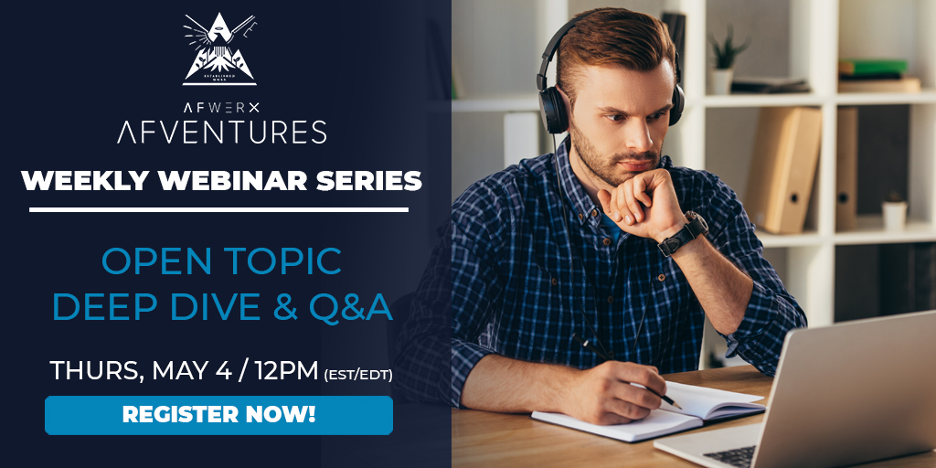 AFWERX's tweet photo. Join Maj Adam Sheridan, Open Topic Branch Chief, and team as they answer your #OpenTopic questions. Topics: demystifying the evaluations and selection process, breaking down the budget, deciphering the Open Topic annual cycle, and more. Register: https://t.co/8rVry1DIoG https://t.co/aITtr45Ksb