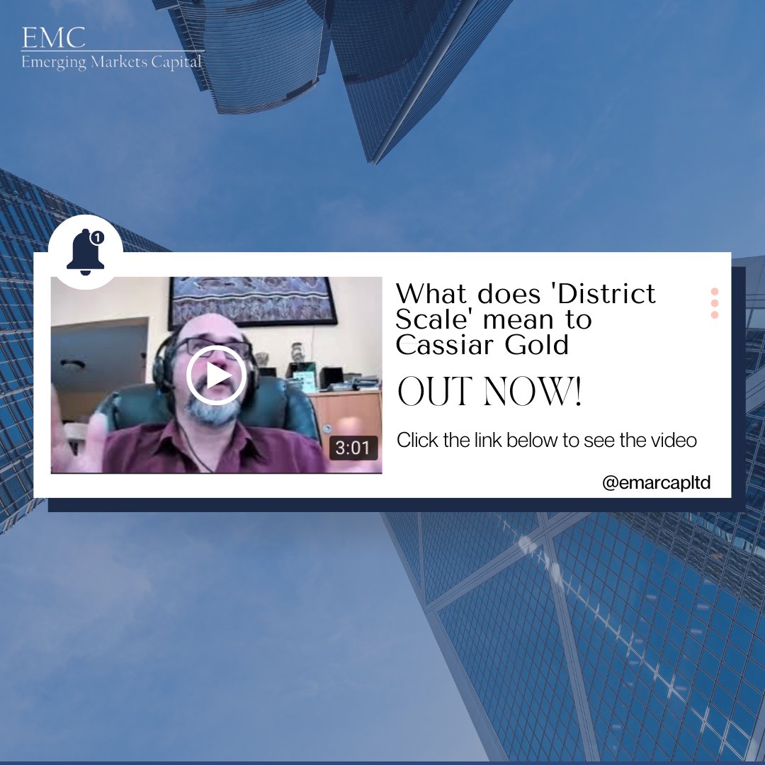 emarcapltd's tweet photo. In this clip, David Rhys discusses the significance of 'District Scale' for Cassiar Gold, and outlines the company's efforts to explore various styles of mineralization and commodities. Tune in to learn more!

🔗 https://t.co/OwvEi3c6HZ https://t.co/9F1WkywUz4