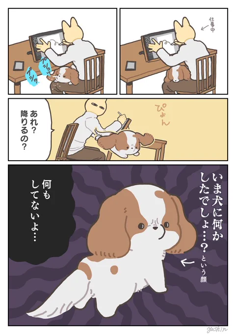 GWだよ!人間を訝しむ犬のまんが4選