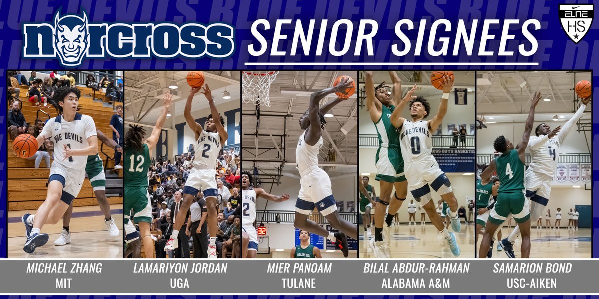 Jesse McMillan (@norcrosshoops) on Twitter photo The 2023 class is complete - all 5 seniors will be 🏀collegiate athletes!
<a href="/michael_mzhang/">Michael Zhang</a>
Massachusetts Institute of Technology
<a href="/MierP23/">Mier Panoam</a>
Tulane University
<a href="/BondSamarion/">Samarion4x aka Baby Z</a>
University of South Carolina-Aiken
<a href="/mari2tuff/">Mari2tuff</a>
University of Georgia
<a href="/official_ba3/">Bilal Abdur-Rahman</a>
Alabama A&M University The 2023 class is complete - all 5 seniors will be 🏀collegiate athletes!
<a href="/michael_mzhang/">Michael Zhang</a>
Massachusetts Institute of Technology
<a href="/MierP23/">Mier Panoam</a>
Tulane University
<a href="/BondSamarion/">Samarion4x aka Baby Z</a>
University of South Carolina-Aiken
<a href="/mari2tuff/">Mari2tuff</a>
University of Georgia
<a href="/official_ba3/">Bilal Abdur-Rahman</a>
Alabama A&M University