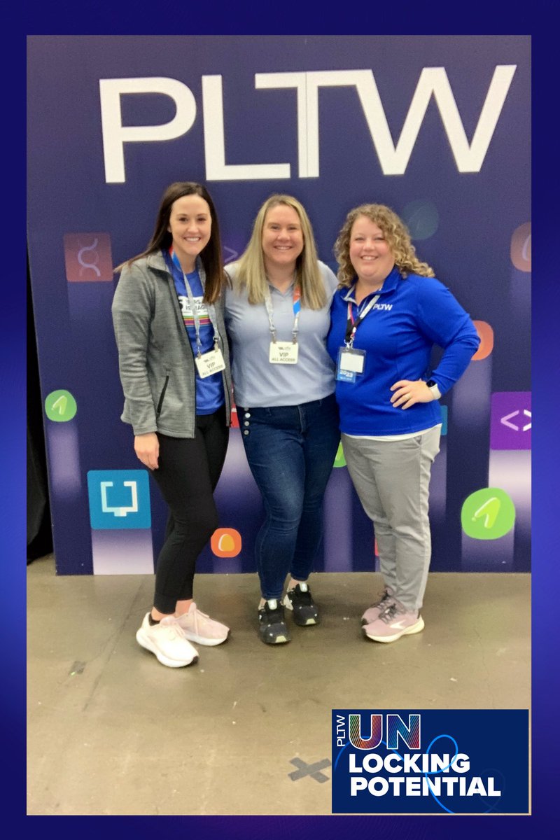 The @PLTWorg team is excited to celebrate the #PLTW network at @VEXRobotics Worlds! 🤩 
#PLTW #VEXWorlds